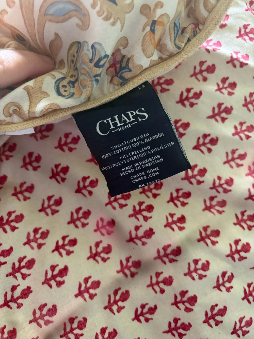 Chaps Ralph  Lauren Marrakech Comforter/bedskirt/2 Pillow shams (92x96) Queen